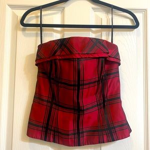 Michaelangelo size 2 red/black corset top